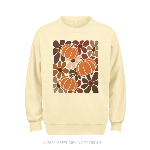 Boho Floral Fall Sweatshirt Beepumpkin