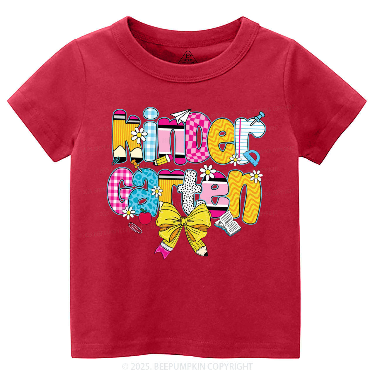 Personalized Checkered Sublimation Toddler&Kid's Tees Beepumpkin