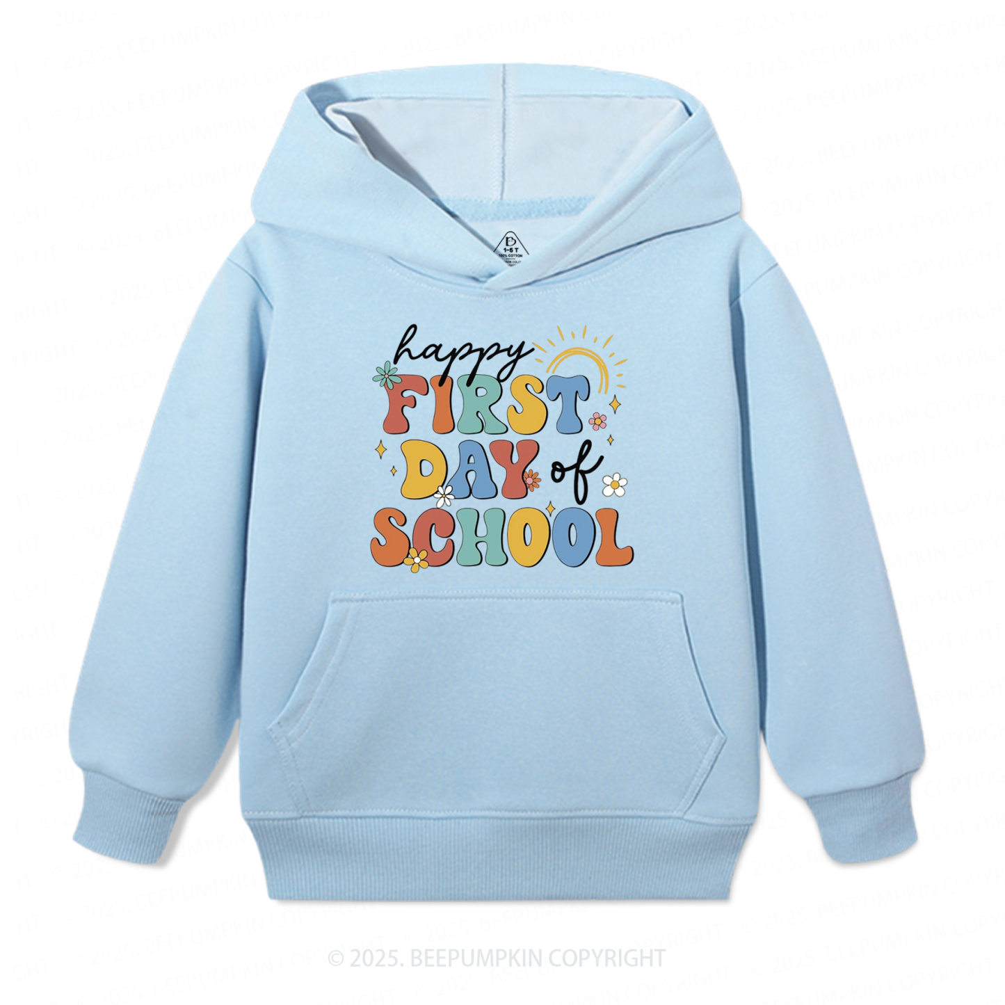 Happy First Day Of School Kid's Hoodies Beepumpkin