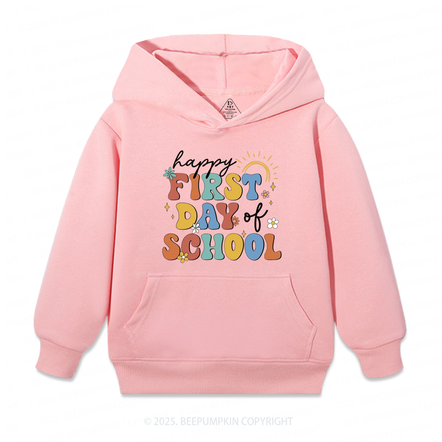 Happy First Day Of School Kid's Hoodies Beepumpkin