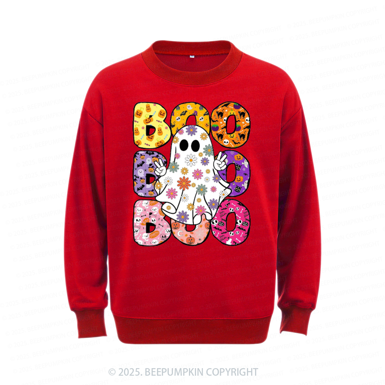 Boo Halloween Sweatshirt Beepumpkin