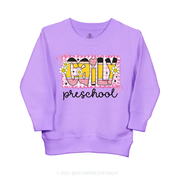 Personalized Graffiti Pencil Name Kid's Sweatshirt