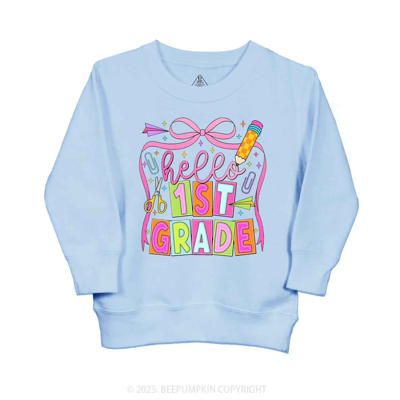 Hello 1st Grade Kid's Sweatshirt