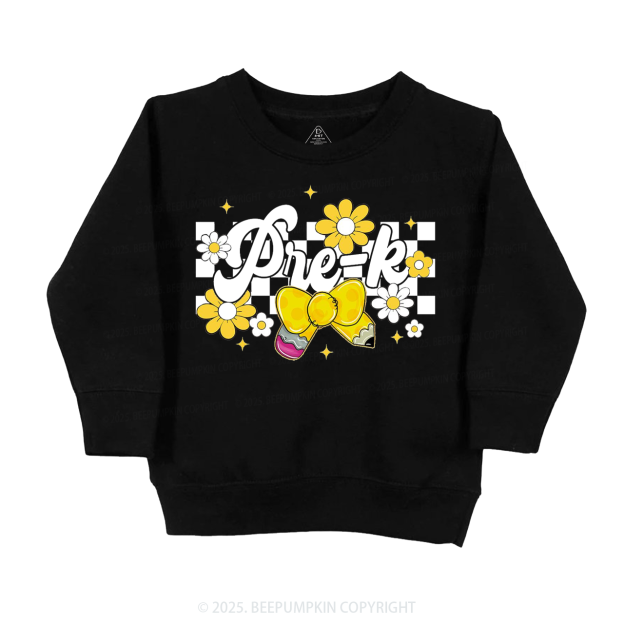 Personalized Golden Glow Of Grade Kid's Sweatshirt