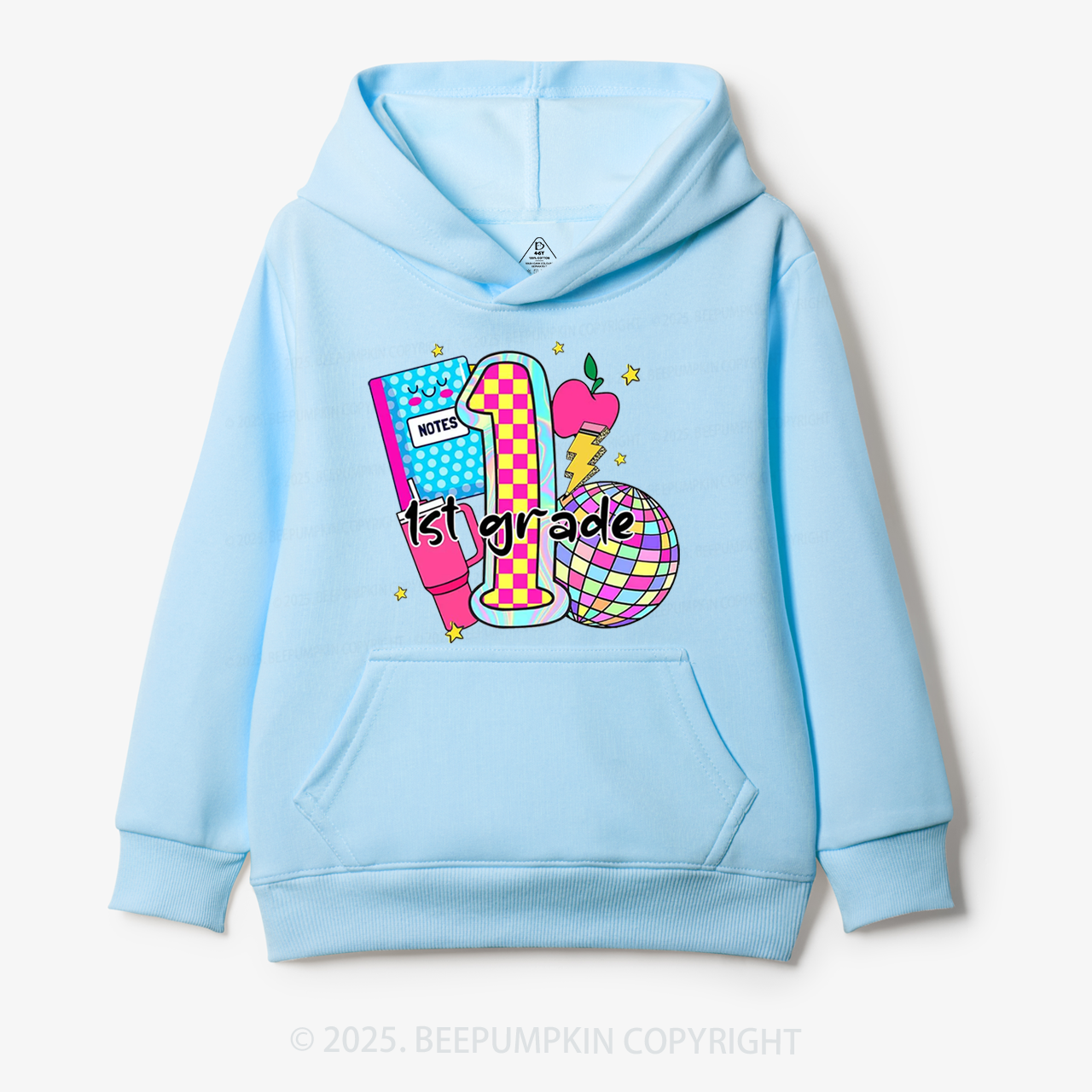 Personalized Grade Glow Collection Kid's Hoodies Beepumpkin
