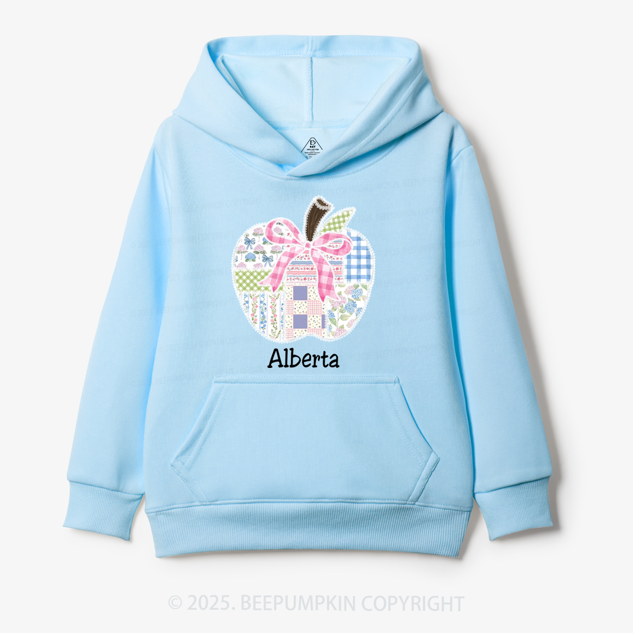 Personalized Lace Apple Name Kid's Hoodies Beepumpkin