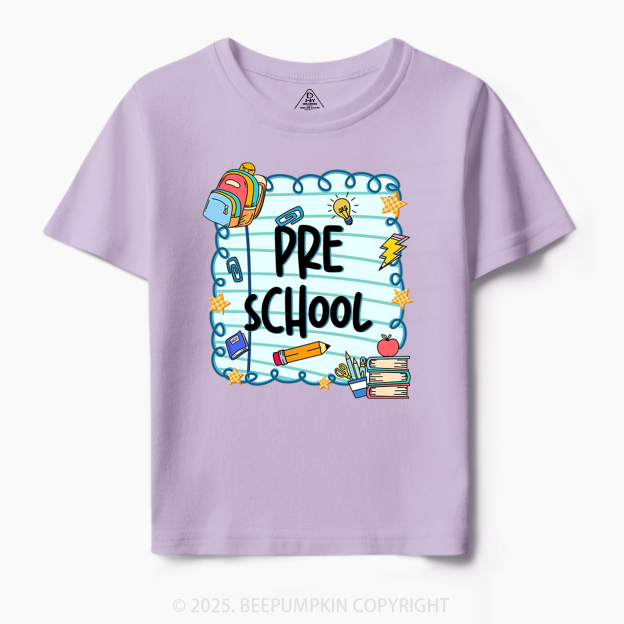 Personalized First Day Of School Toddler&Kid's Tees Beepumpkin