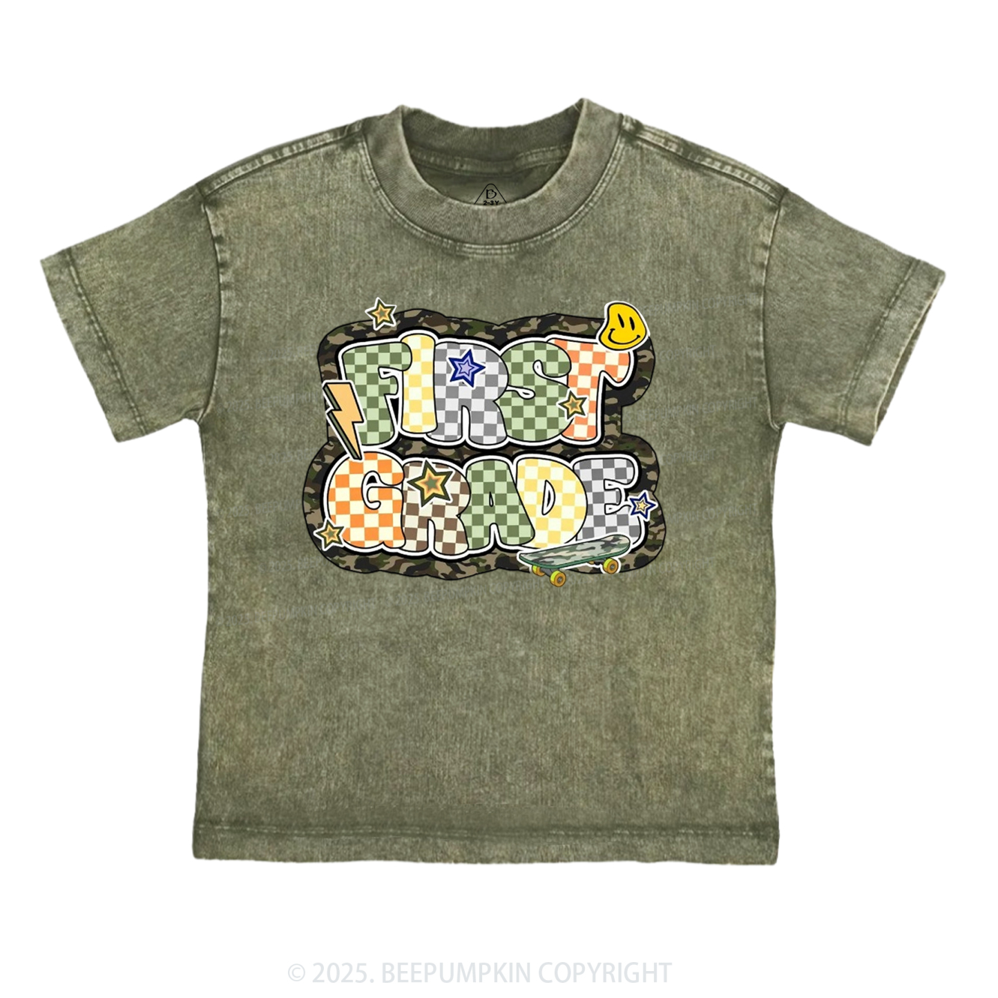 School Boy Sublimation File Toddler&Kids Washed Tees