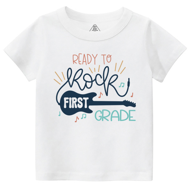 Personalized Ready To Rock First Grade School T-shirts