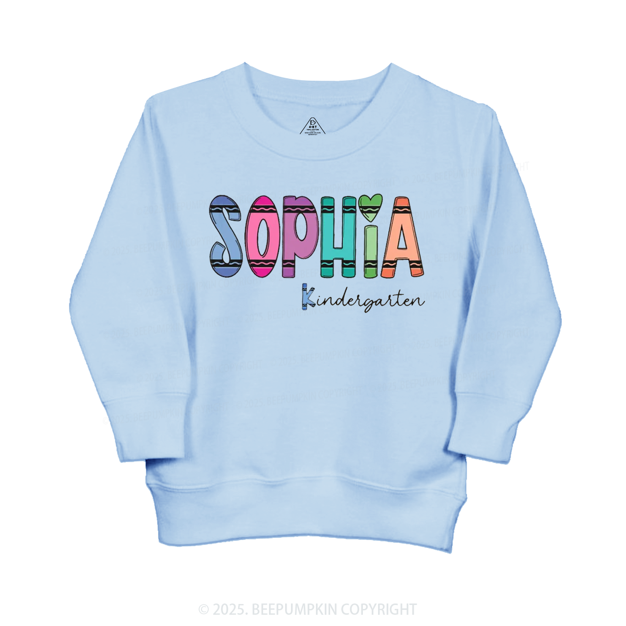 Personalized Colorful Name Magic Kid's Sweatshirt