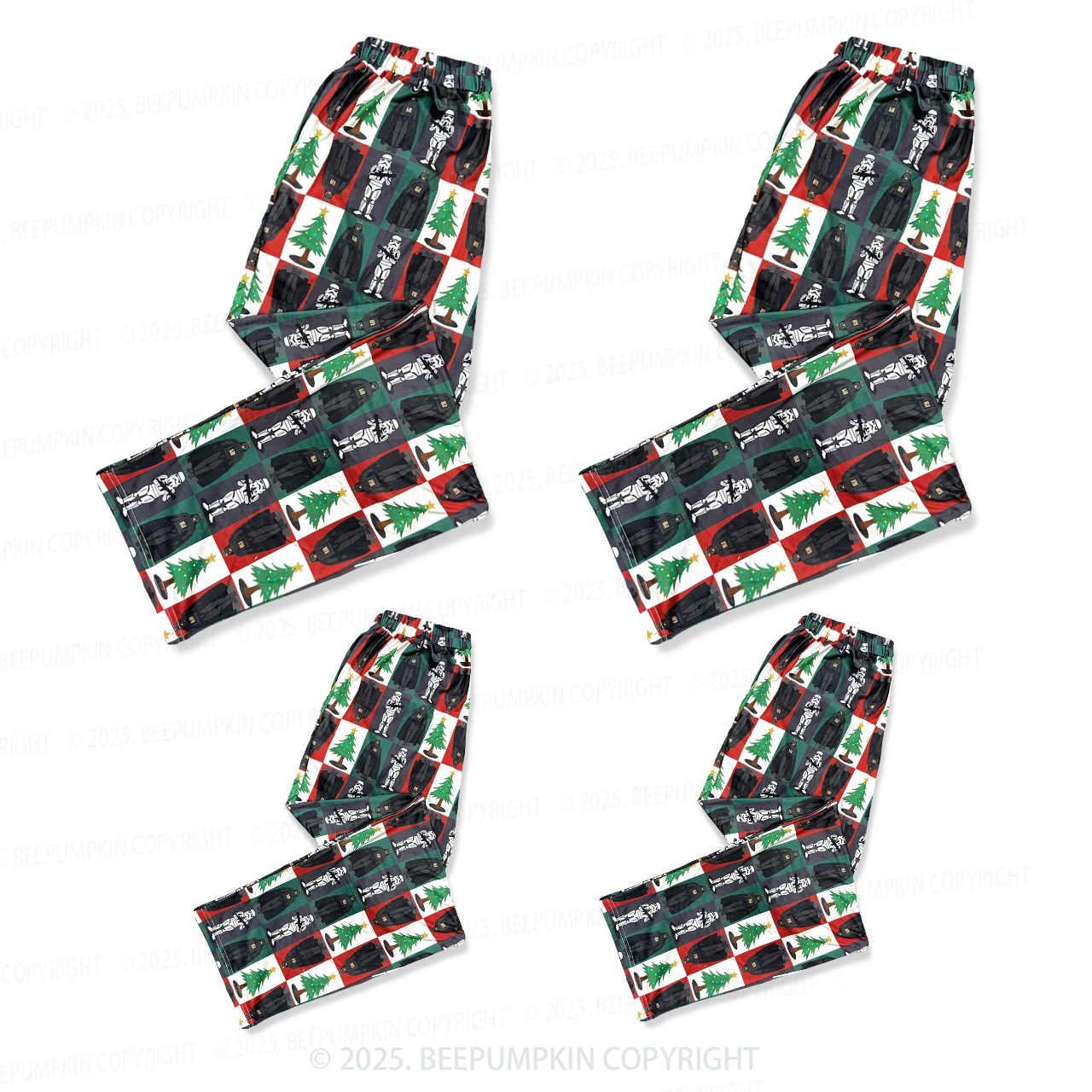 Galactic Holiday Family Matching Pajama Pants With Pockets