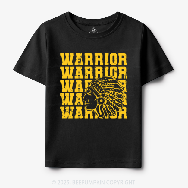 Personalized Warrior Mascot Toddler&Kid's Tees Beepumpkin