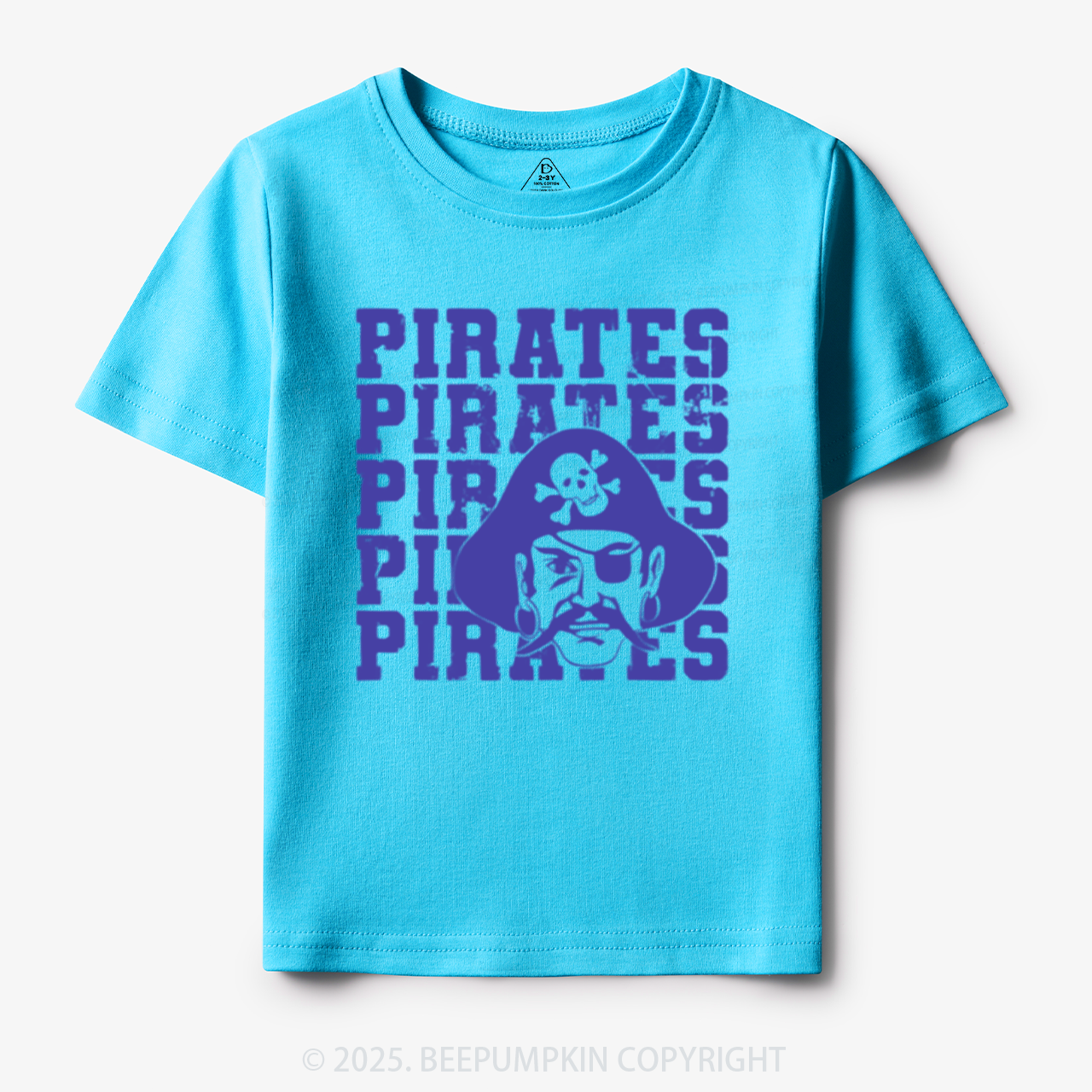 Personalized Pirates Mascot Toddler&Kid's Tees Beepumpkin