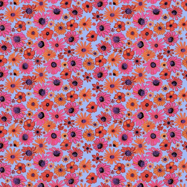 Blues Garden Moment Mom&Me Matching All Over Print Dress