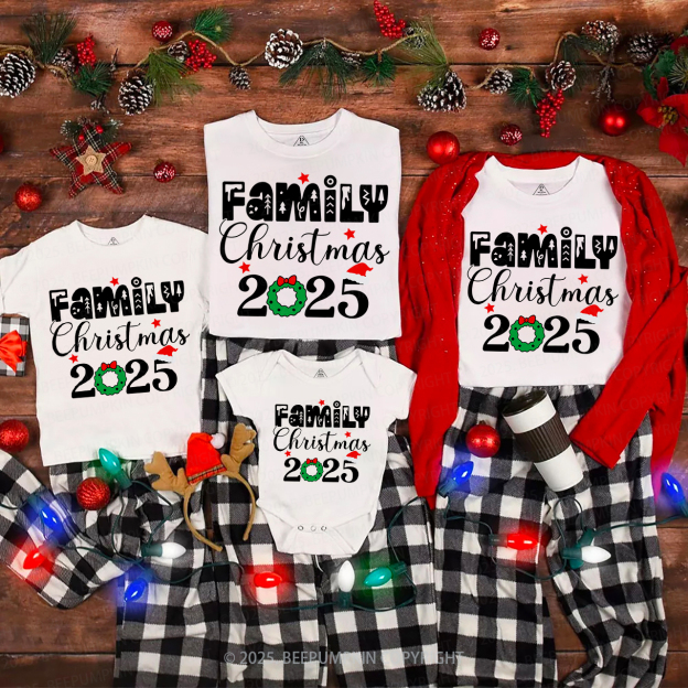 Family Christmas 2025 Holiday Funny Shirts
