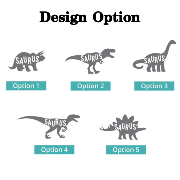 Embroidery Cute Dinosaur Dad&Me Matching Polo Shirt Beepumpkin