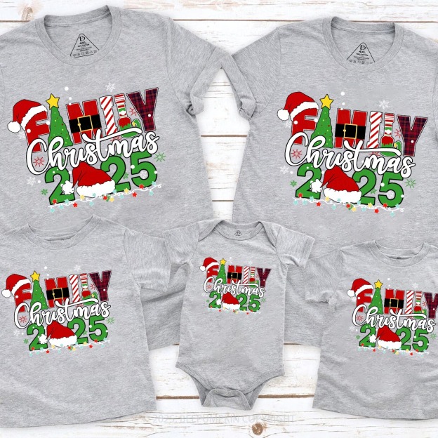 Family Christmas Holiday Matching Tees For Family Beepumpkin
