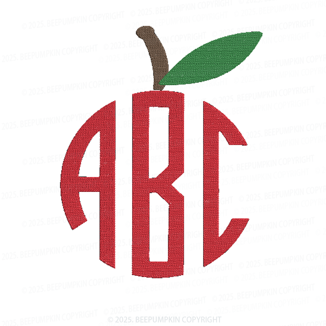 Embroidery Personalized Apple Monogram Toddler&Kid's Polo Shirt Beepumpkin