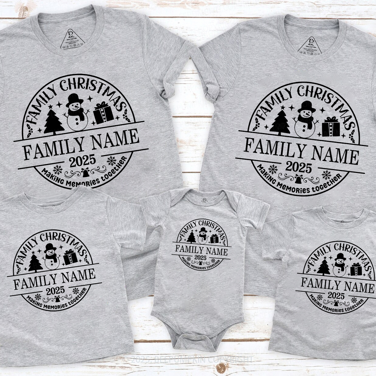 Personalized Christmas Gift Make Memories with the Snowman Shirt