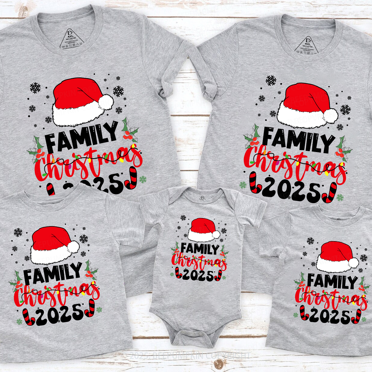 Family Christmas 2025 Xmas Trees Merry Christmas Family Shirt