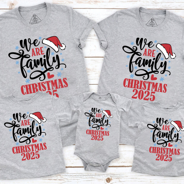 2025 We Are Family Christmas Reunion Matching Shirts Beepumpkin
