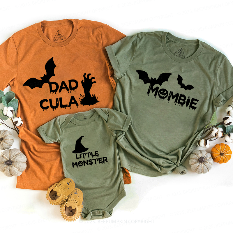 Personalized Ghost pumpkin Halloween Family Matching Shirts