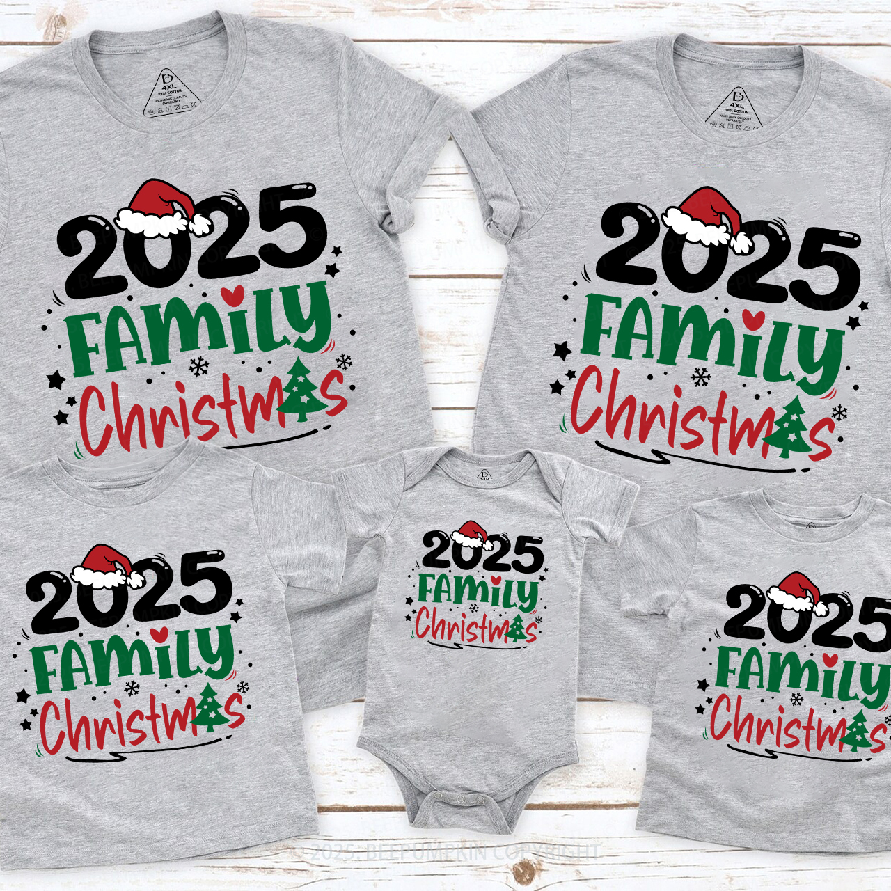 2025 Family Holiday Matching T-Shirts Beepumpkin