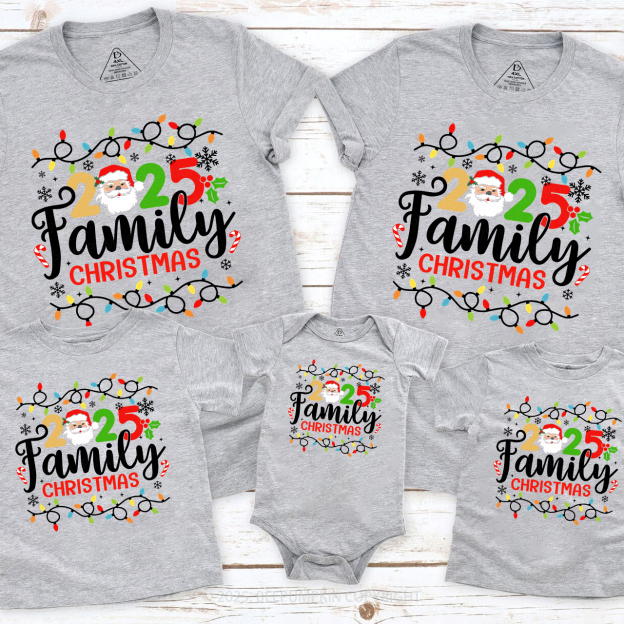 2025 Family Christmas Family Matching T-Shirts Beepumpkin