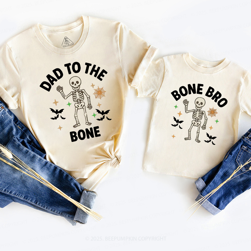Personalized Bone To Be Together Halloween Family Matching Shirts