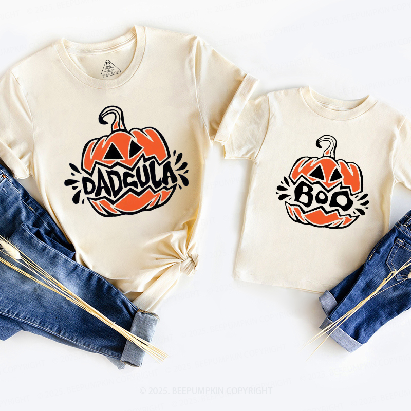 Personalized Pumpkin Boo Halloween Family Matching Shirts