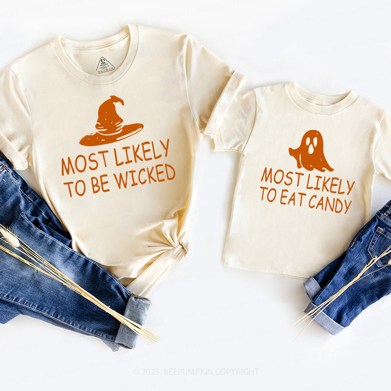 Personalized Most Likely To Halloween Family Matching Shirts