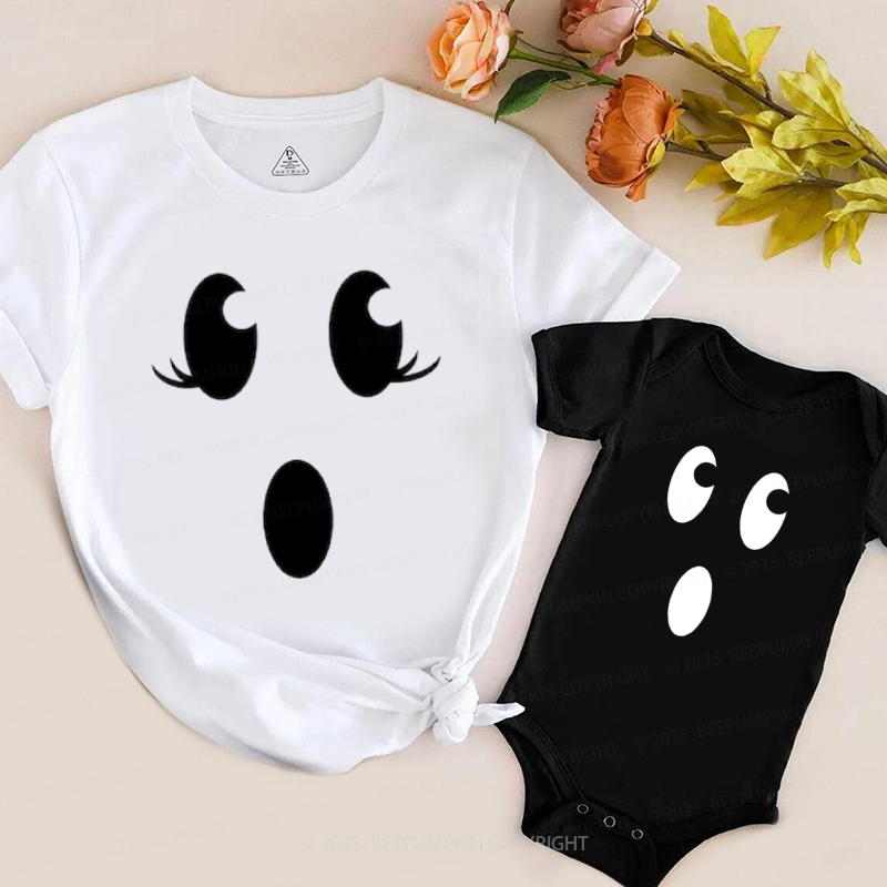 Personalized Halloween Face Family Matching Shirts