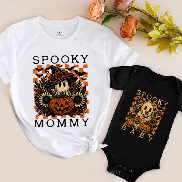 Personalized Pumpkin Patch Ghosts Halloween Family Matching Shirts