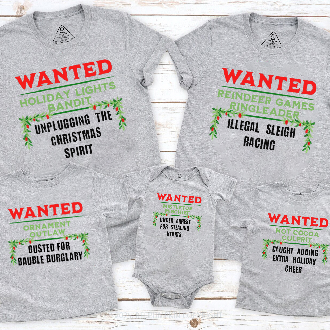 Personalized North Pole Correctional Family Matching T-Shirts Beepumpkin