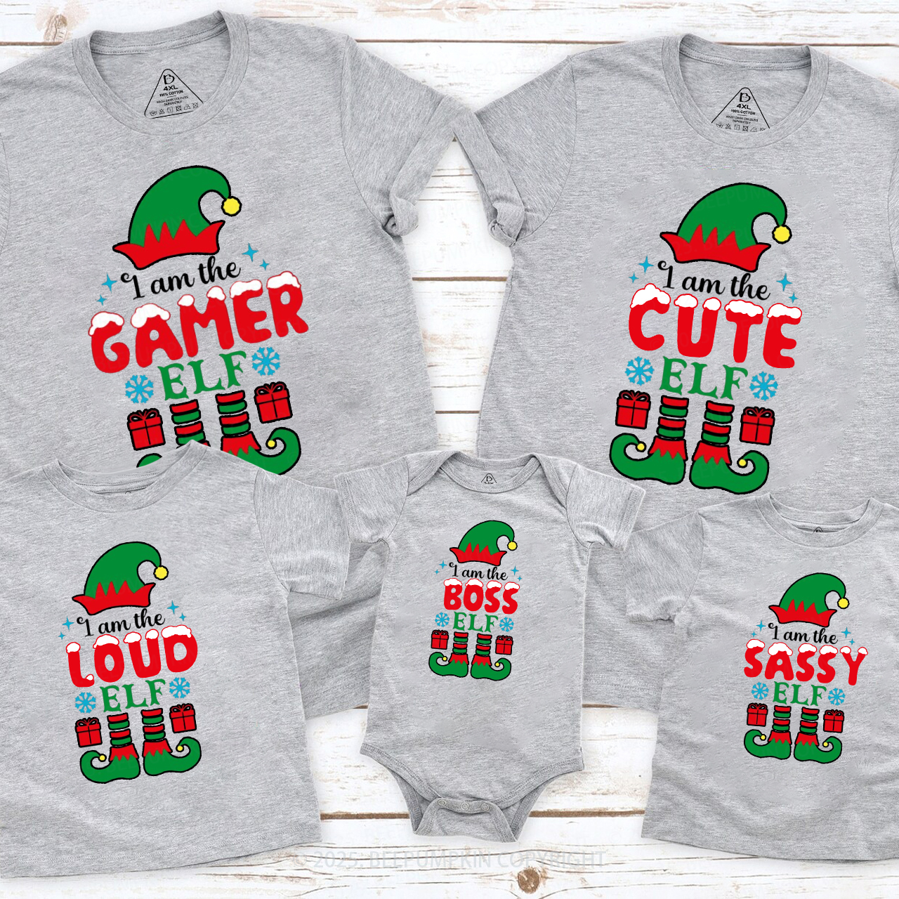 Personalized Holiday Magic Together Family Matching T-Shirts Beepumpkin