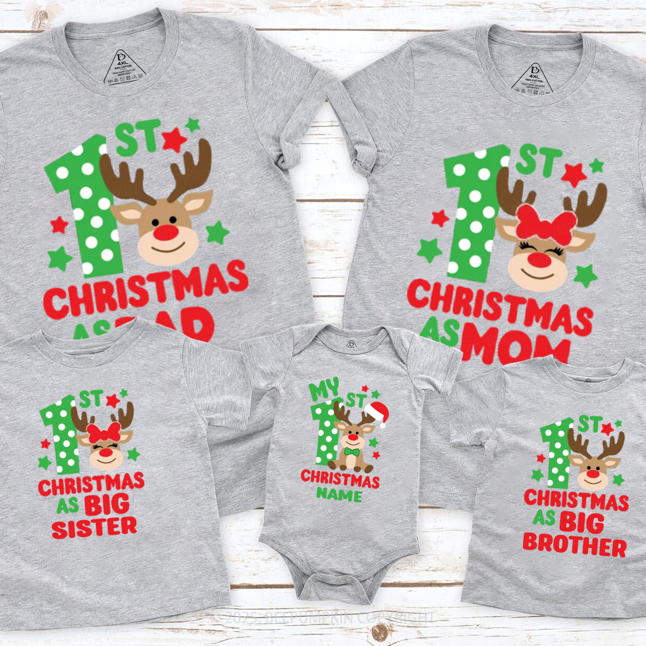 Holiday Memories Christmas Family Matching T-Shirts Beepumpkin