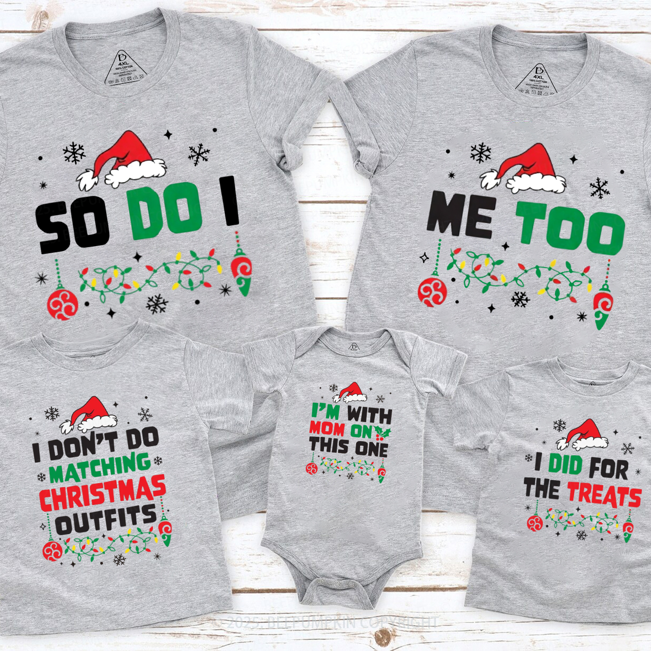 Personalized Christmas Clothing Wars Family Matching T-Shirts Beepumpkin