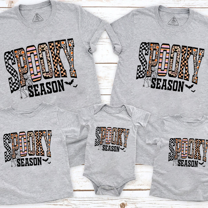 Retro Halloween Spooky Family Matching Shirts