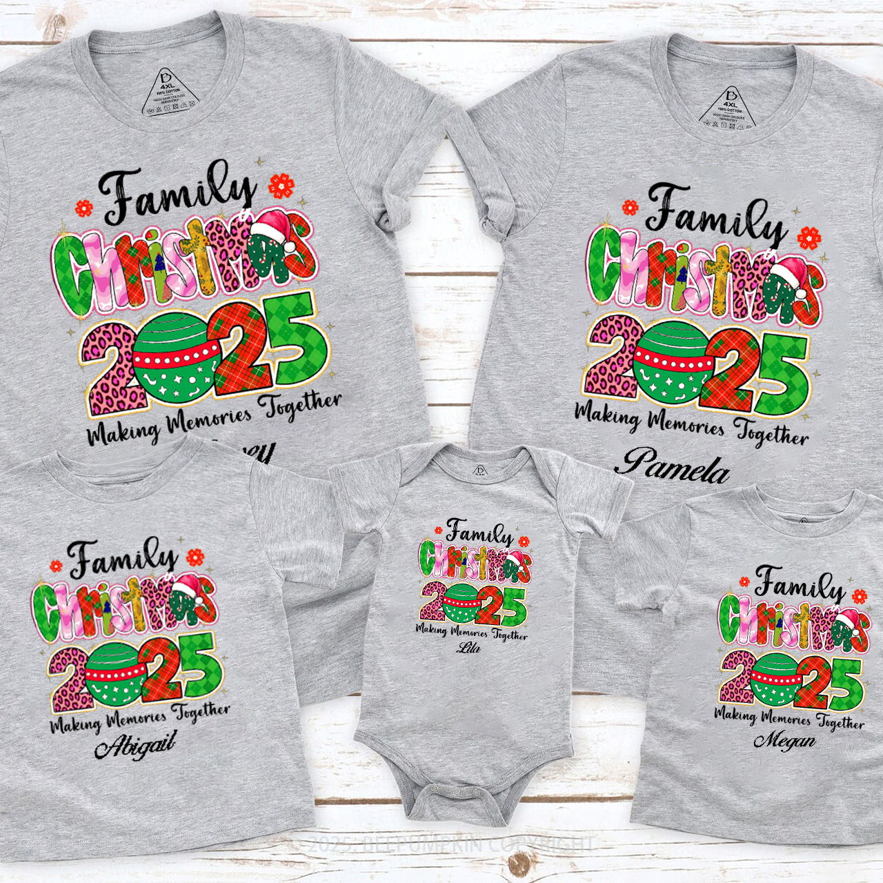 Personalized 2025 Making Memories Together Family Matching T-Shirts Beepumpkin