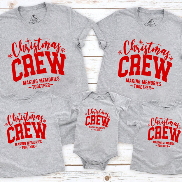 Christmas Crew Family Matching T-Shirts Beepumpkin