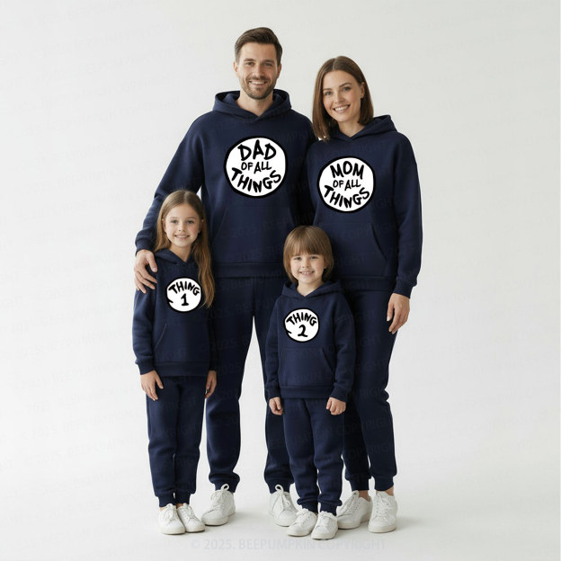 Personalized Thing Family Matching Hoodie Set