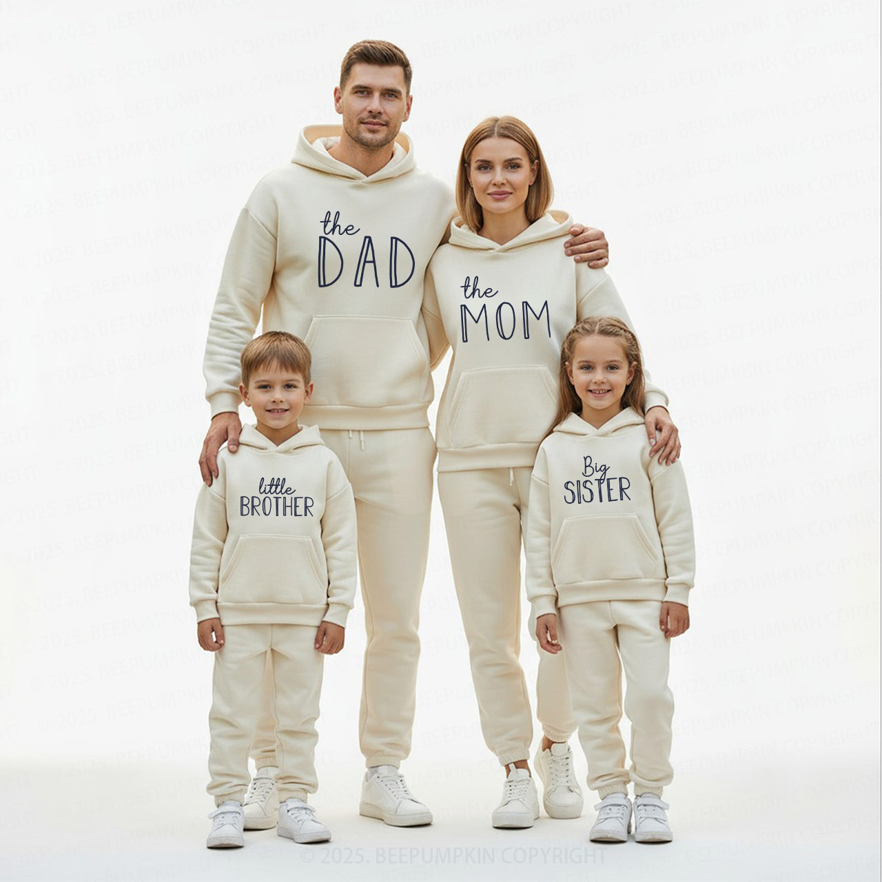 Personalized Warm Family Matching Hoodie Set