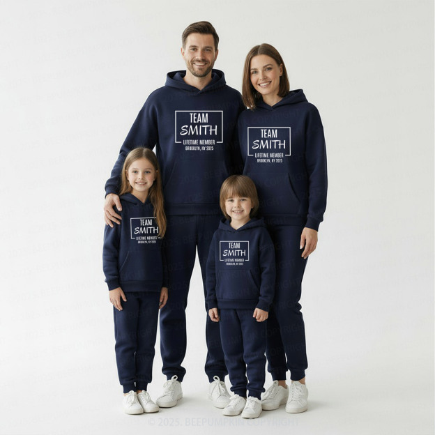 Personalized Team Family Matching Hoodie Set