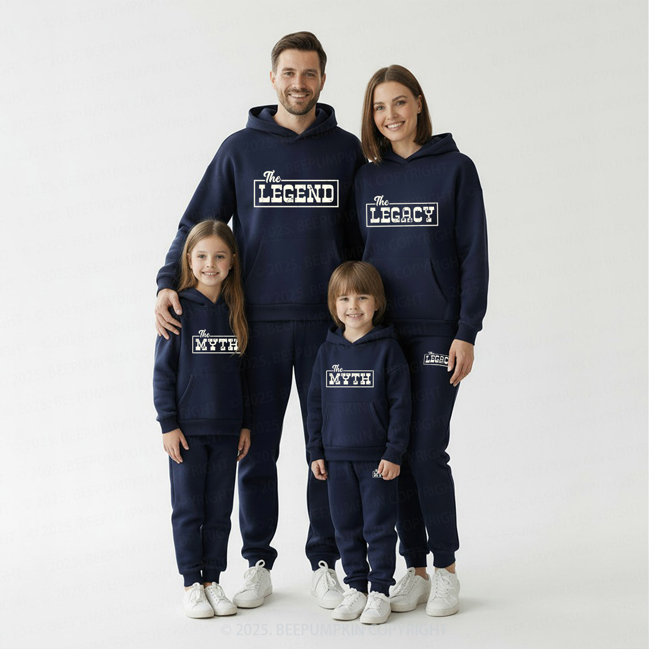 Personalized Legend Family Matching Hoodie Set