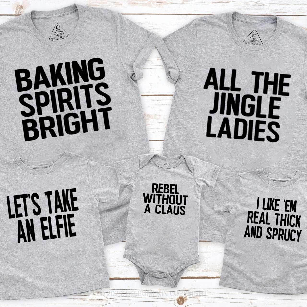 Personalized 24 Christmas Quotes Family Matching T-Shirts Beepumpkin