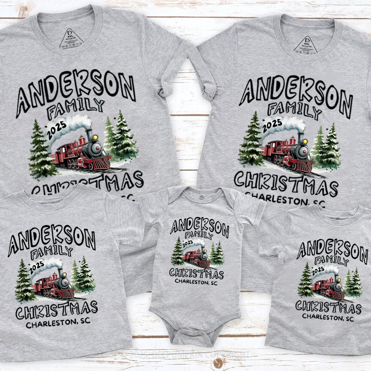 Personalized The 2025 Christmas Journey Family Matching T-Shirts Beepumpkin