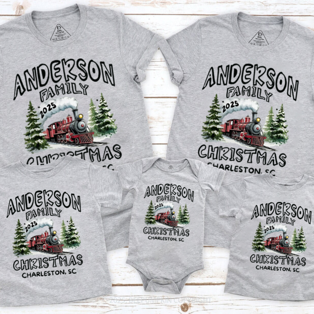 Personalized The 2025 Christmas Journey Family Matching T-Shirts Beepumpkin