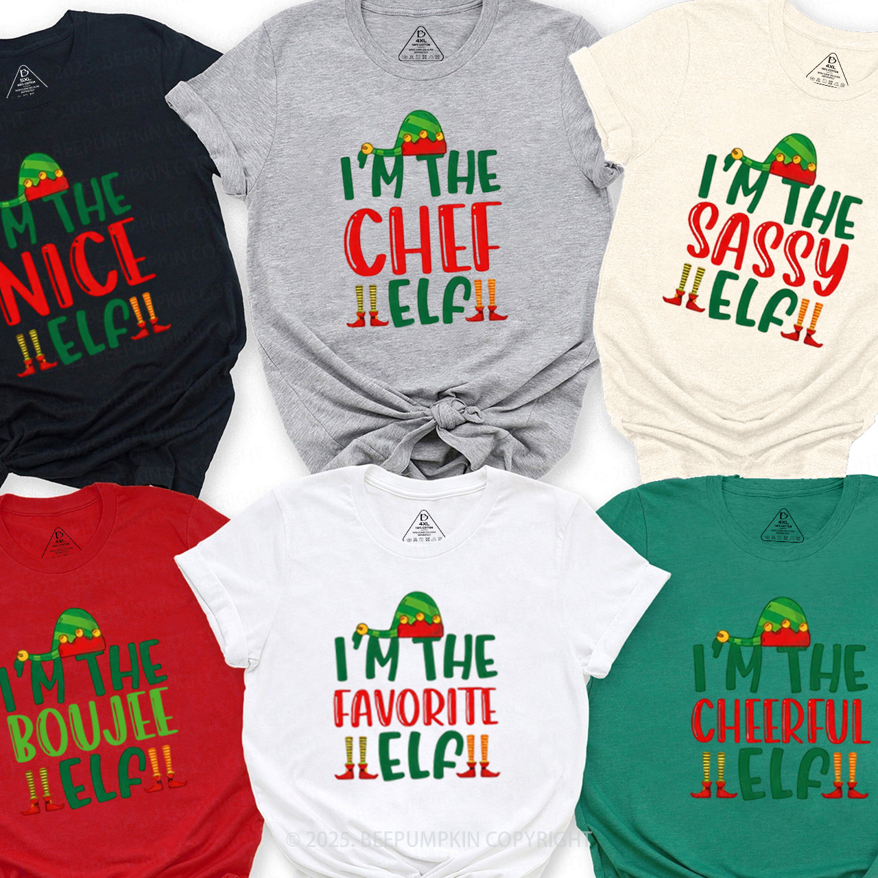 I'm The Elf Family Matching T-Shirts Beepumpkin