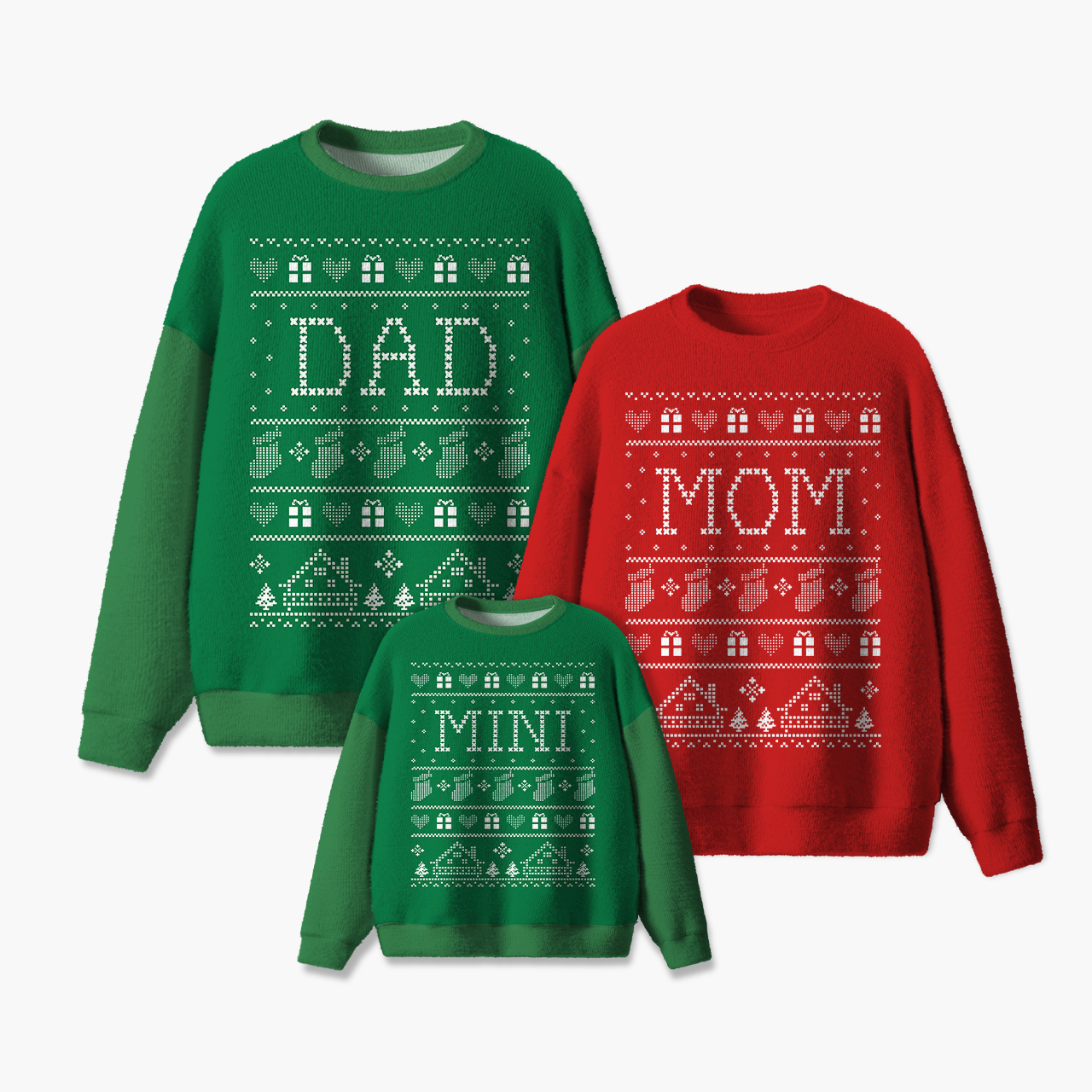 The Whole Family Is Together Family Matching Knit Sweatshirt