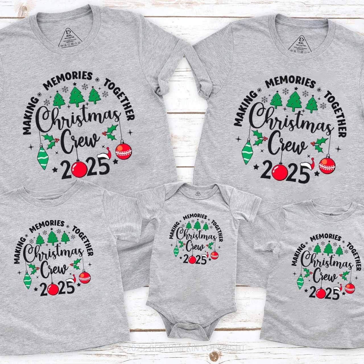 Christmas Crew 2025 Family Matching T-Shirts Beepumpkin